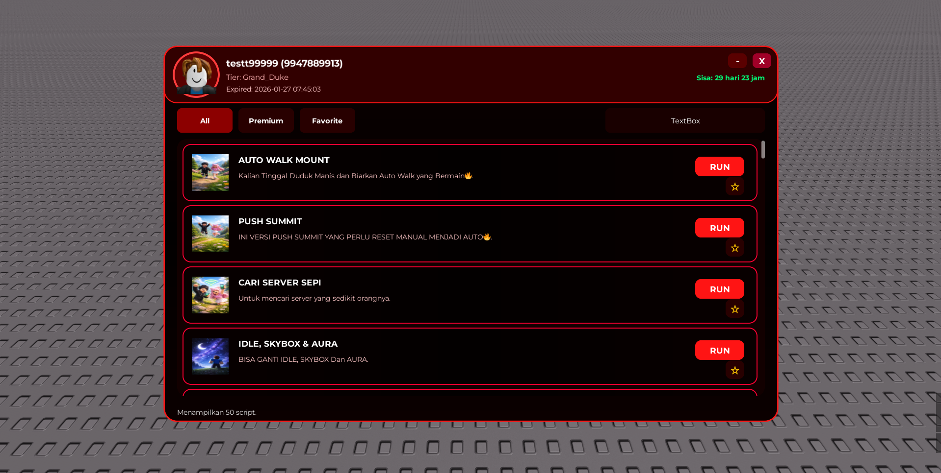 MEMBERSHIP GRAND DUKE